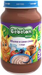 Bebelan Млечна каша Bebelan Puree - Ябълки и сини сливи с елда, 190 g (5794) - ozone