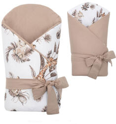 New Baby Kétoldalas gyerek pólya New Baby Safari 80x80 cm