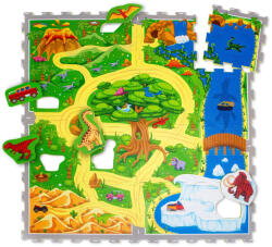 Hakuna Matte puzzle játszószőnyeg 120x120 cm - Dinoszauruszok
