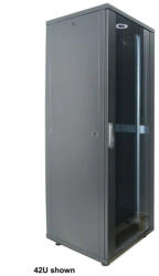 Intellinet 19" 42U Szabadon álló Rackszekrény Black (715409)