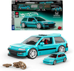 Mattel Brick Shop Mattel Brick Shop, Hot Wheels, Speed Series '90, Honda Civic EF, set de constructie, 248 piese