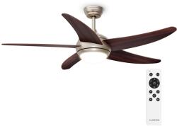 Klarstein Ventilator de plafon Bolero cu lumină | 132 cm | 35 W | Funcționare silențioasă | Lemn () - klarstein
