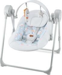 KinderKraft - Детска люлка с мелодия SWINGEE сива 4xAAA/230V (AG1066)