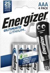 Energizer Ultimate Lithium AAA elemek, 4 db