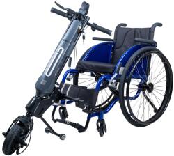 inSPORTline Mechanikus összecsukható sport kerekesszék inSPORTline Brenstark Lightweight Oppatia meghajtással, 100 kg-os teherbírás, 25 km-es hatótávolság (30614+26785)