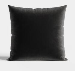 Markizeta VELVI díszpárna, bársony, fekete, 40x40cm, poliészter (MAR_70755)