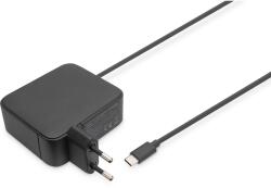 ASSMANN Univerzális notebook töltő, DIGITUS, USB-C, 100 W, 240 V, 1, 2 m, Fekete