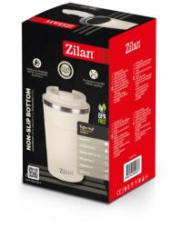 Zilan ZLN9877 pohár termosz, 380 ml űrtartalom, rozsdamentes acél belső, dupla falú, krémszínű (ZLN9877) - emag