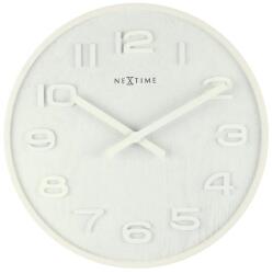 NeXtime Falióra, Nextime, Fa, Kvarc, 35 cm, fehér (3096WI)