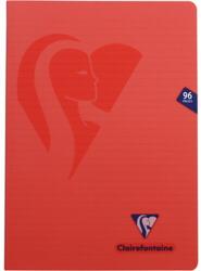 Clairefontaine Mymesys tűzött füzet, A4, 48 lap, vonalas, piros (CAI245DictandoR)