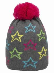  Lánykalap, szürke, csillagokkal, pomponnal, Baba (hurtimex_4061375027340)