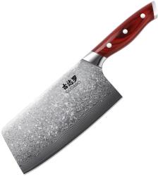 Gudaro - Damaszkuszi konyhai bárd KENSHO 6, 5", 67 rétegű acél, hossza 16, 2 cm GD1002-G (GU0017)