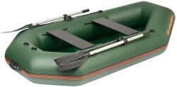 Kolibri Ponton Kolibri K-240TL cu podea rulabilă, bandă de protecție și platformă pentru motor - Green