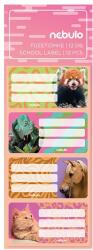 Nebulo Füzetcímke NEBULO 12 darabos Cuki állatok (FC-LÁ-12) - vectraline