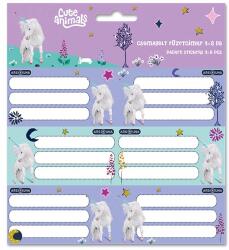 Ars Una Füzetcímke ARS UNA 18 darabos Cute Animals-Unicorn (53834485) - vectraline