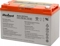 Rebel Gél Mélykisüléses Akkumulátor Kijelzővel 12V 100Ah (BAT0410)