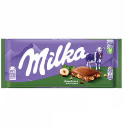 Milka alpesi tejcsokoládé törtmogyoróval - 80g