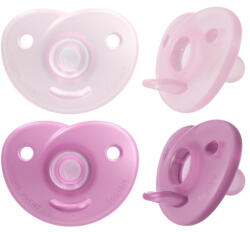 Philips játszócumi szilikon Soothie 0-6hó lány 2db - babycenter-online