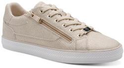 Marco Tozzi pezsgőszínű női fűzős-cipzáras sneaker 23757-46-961 07782