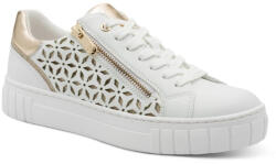 Marco Tozzi fehér női fűzős-cipzáras snekaer félcipő 23701-42-197 07786