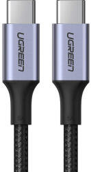 UGREEN CABLU alimentare si date Ugreen, US316, Fast Charging Data Cable pt. smartphone, USB Type-C la USB Type-C 100W/5A, braided, 3m, negru 90120 (timbru verde 0.08 lei) - 6957303891207 (90120)