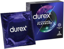 Durex Extended Pleasure - késleltető hatású óvszer - 56mm (3db) - vagyaim