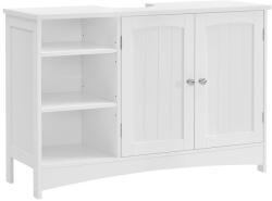 VASAGLE mosdó alatti szekrény MDF fehér állítható polcokkal (EUZ-BBC410P31)