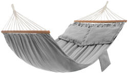 SONGMICS dupla függőágy pamut-poliészter szövetből szürke 210 x 150 cm (EUZ-GDC022G01)