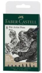 Faber-Castell Faber Castell AG Művészfilc Készlet Pitt Fude Hard 199 8 Darab/Készlet, Fekete (167158)