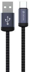 DEVIA Cablu USB / USB-C Gracious, 2.1A, 2m, negru, Devia