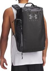 Under Armour Contain Duo SM, kis hátizsákká alakítható sporttáska-Fekete-szürke hullám mintás UA1381920-003 - taskaweb