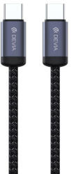 DEVIA Cablu USB-C / USB-C Gracious, PD 60W, 2m, negru, Devia