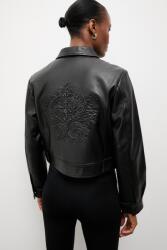 Answear. LAB női bőrkabát LUMA Unscripted kollekció - fekete XS