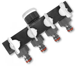  Csapcsatl. műa. 4 elágazó zárh. 1" - 3/4