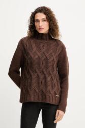 Silvian Heach gyapjúkeverék pulóver HENRY - barna XXL