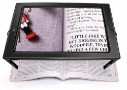  Obovo 5x Akril Teljes oldalú Nagyító 50 LED-del Összecsukható Kéz nélküli (OBOVO 5x Akrylowa Lupa Pełnostronicowa 50 LED)