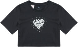 Adidas Tricouri mânecă scurtă Fete EVERYDAY GLAM CROPPED GRAPHIC T-SHIRT JUNIOR adidas Negru 7 / 8 ani