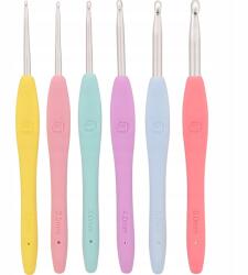 DecoTime Horgolótű Készlet Ergonomikus Horgolótű Nyéllel 6 db 2-6mm