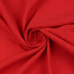  Muszlin szövet Pamut varróanyag 0, 5mb Szín Piros (MUŚLIN)