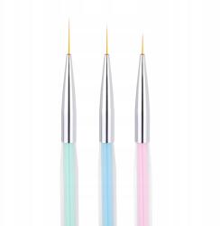 Activeshop Díszítő ecset készlet 3 db-os clear color (AC147277)