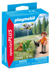 Playmobil Salvare căprioară cu dronă (71880)