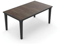 Keter DECO FUTURA MŰANYAG KERTI ASZTAL - dió/grafit