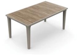 Keter DECO FUTURA MŰANYAG KERTI ASZTAL - kőrisfa/cappucino