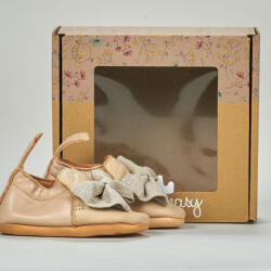 Easy Peasy Papuci de casă Fete MY BLUMOO NOEUD PAPILLON Easy Peasy Bej 6-12 luni