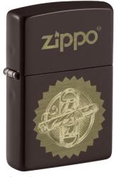 Zippo benzines vihargyújtó - barna, arany szivar és szivarvágó mintával (Z-152058)