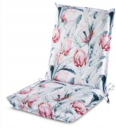 Eurofirany Garden vízálló székpárna 45x90x3 kerti fehér mintás 3 (466792)