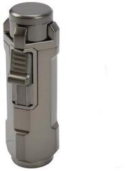 Passatore Quito szivaröngyújtó - 3 lángos jet, 8 mm-es szivarfúróval, sötétszürke (gunmetal) (H-234514)