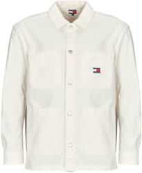 Tommy Jeans JACHETE TIP CĂMASĂ BĂRBAȚI Jachetele tip cămașă TJM ESSENTIAL OVERSHIRT EXT Tommy Jeans Alb EU M