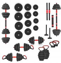 HMS Súlykészlet 6in1 Hms SGN120 Pro 20kg súlyzó Kettlebell rúd tartók (17-57-068)