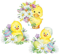  Húsvét Cute Chickens szalvéta 20 db-os 33x33 cm (PKK771100) - aprotalpak